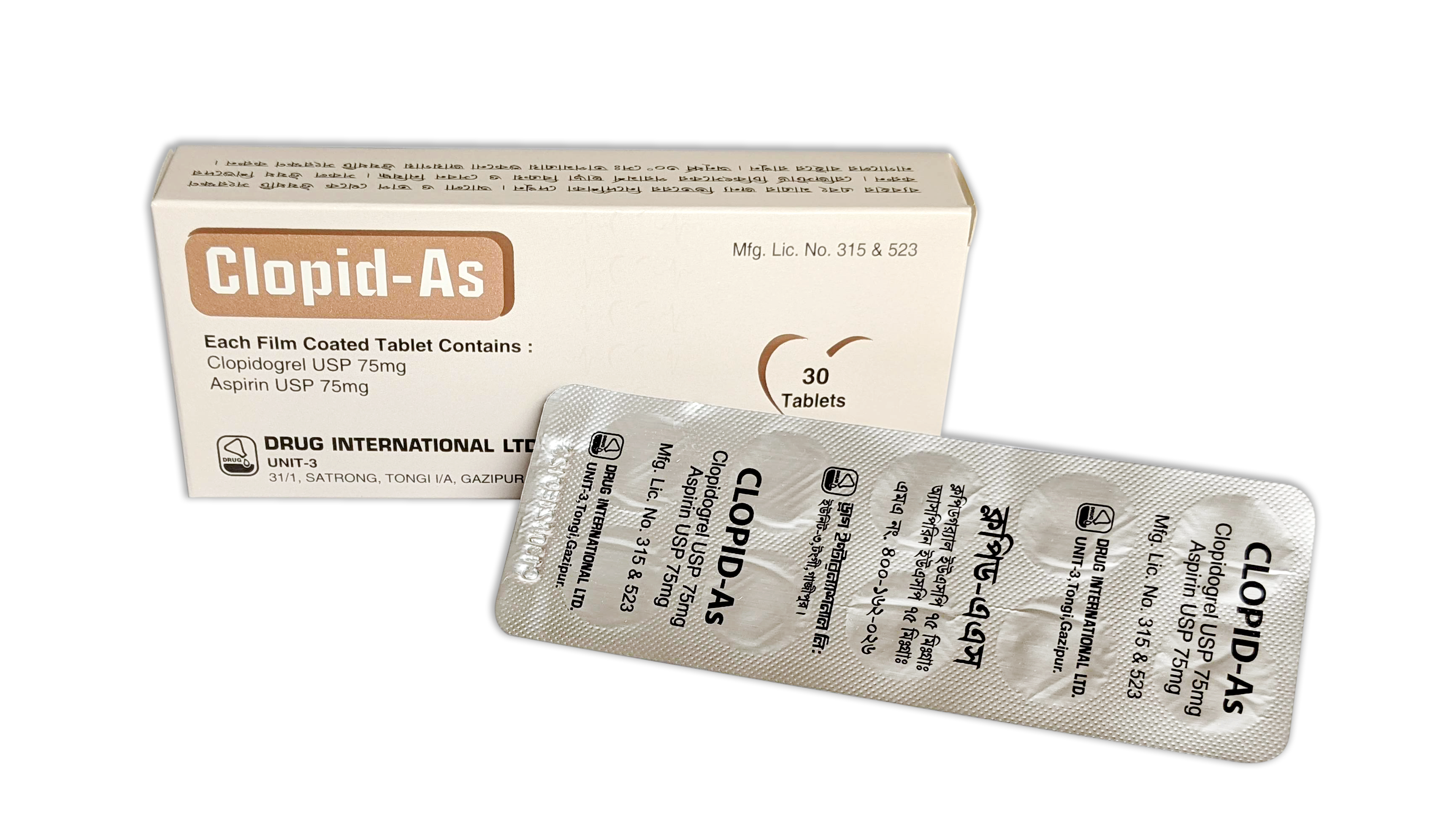 Tablet Clopid As (30 pcs)